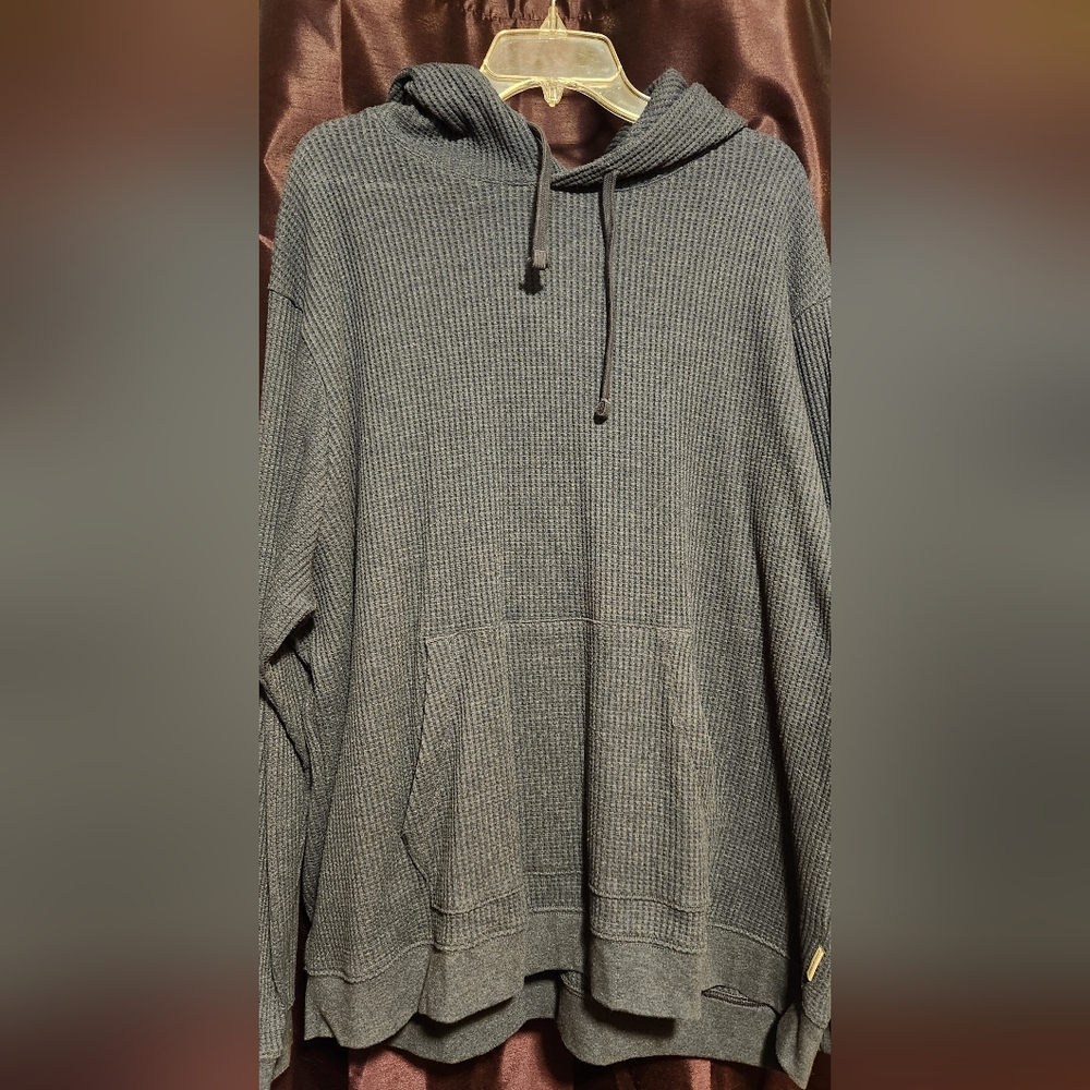 American Eagle Outfitters Charcoal Waffle Knit Sweater